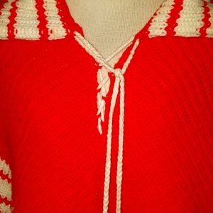 Vintage knit poncho